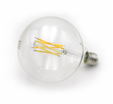 LED ΛΑΜΠΑ COG GLOBE Φ125 ΔΙΑΦΑΝΟ Ε27 16W 230V ΛΕΥΚΟ