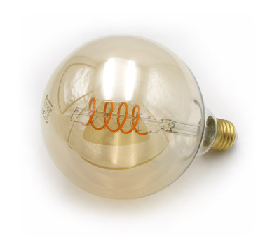 LED ΛΑΜΠΑ COG SPIRAL GLOBE Φ125 Ε27 6W  ΝΤΙΜΑΡΙΖΟΜΕΝΟ ΜΕΛΙ 1800Κ