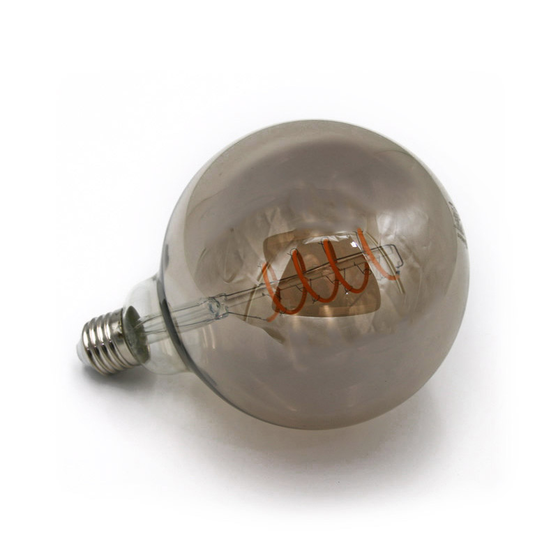 LED ΛΑΜΠΑ COG SPIRAL GLOBE Φ125 SMOKY Ε27 6W ΝΤΙΜΑΡΙΖΟΜΕΝΟ ΘΕΡΜΟ