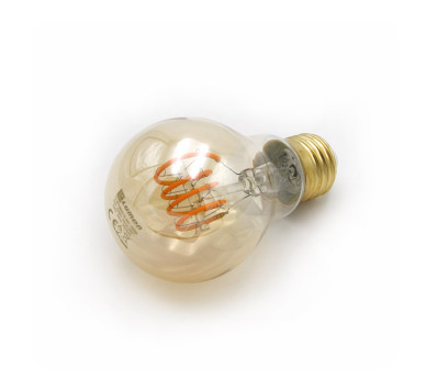 LED ΛΑΜΠΑ COG SPIRAL ΑΧΛΑΔΙ Ε27 6W ΝΤΙΜΑΡΙΖΟΜΕΝΟ ΜΕΛΙ 1800Κ