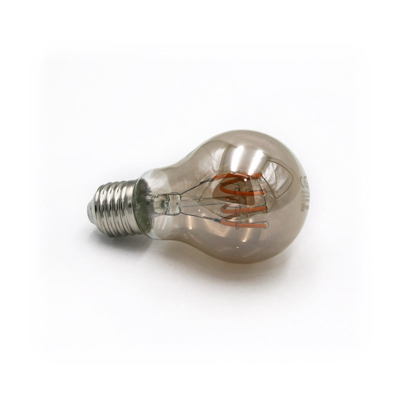 LED ΛΑΜΠΑ COG SPIRAL ΑΧΛΑΔΙ SMOKY Ε27 6W  ΝΤΙΜΑΡΙΖΟΜΕΝΟ ΘΕΡΜΟ