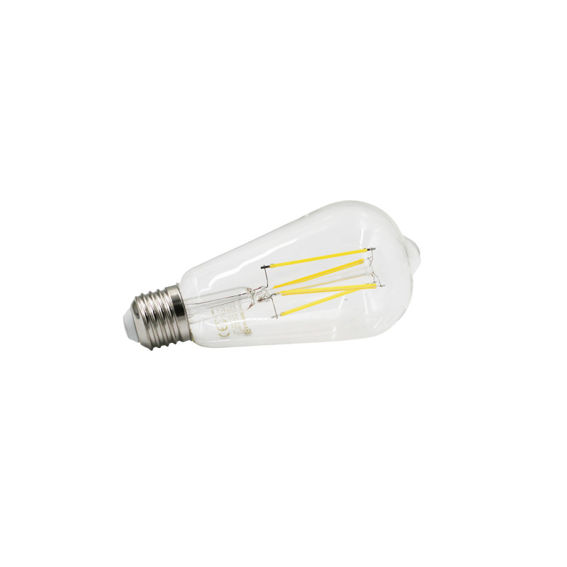 LED ΛΑΜΠΑ COG ΑΒΟΚΑΝΤΟ ST64 ΔΙΑΦΑΝΟ Ε27 10W ΘΕΡΜΟ