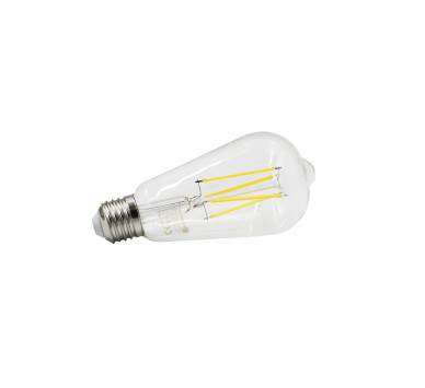 LED ΛΑΜΠΑ COG ΑΒΟΚΑΝΤΟ ST64 ΔΙΑΦΑΝΟ Ε27 8W ΘΕΡΜΟ
