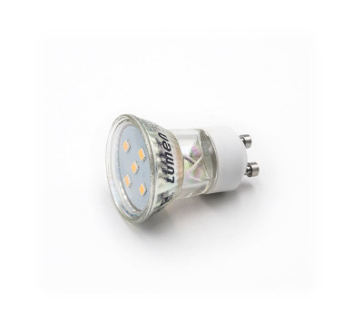LED ΛΑΜΠΑ GU10 MR11 ΓΥΑΛΙΝΟ 2W 105° ΨΥΧΡΟ 6200Κ
