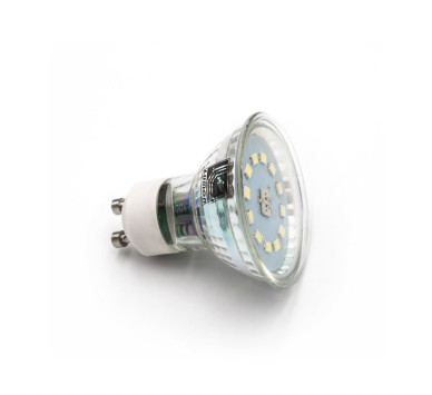 LED ΛΑΜΠΑ GU10 ΓΥΑΛΙΝΟ 5W 230V 105° ΝΤΙΜΑΡΙΖΟΜΕΝΟ ΘΕΡΜΟ 3000Κ
