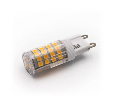 LED ΛΑΜΠΑ SMD ΚΕΡΑΜΙΚΟ G9 4W 230VAC ΔΙΑΦΑΝΗ ΘΕΡΜΟ 3000Κ