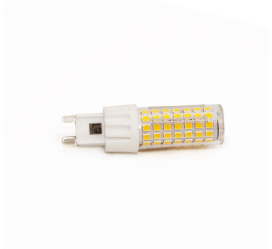 LED ΛΑΜΠΑ SMD ΚΕΡΑΜΙΚΟ G9 6W 230VAC ΔΙΑΦΑΝΗ ΘΕΡΜΟ 3000Κ