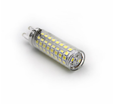 LED ΛΑΜΠΑ SMD ΚΕΡΑΜΙΚΟ G9 9W 230VAC ΔΙΑΦΑΝΗ ΨΥΧΡΟ 6200Κ