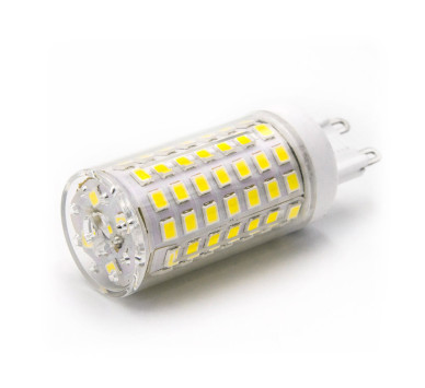 LED ΛΑΜΠΑ SMD ΚΕΡΑΜΙΚΟ G9 9W 230VAC ΔΙΑΦΑΝΗ ΛΕΥΚΟ 4000Κ