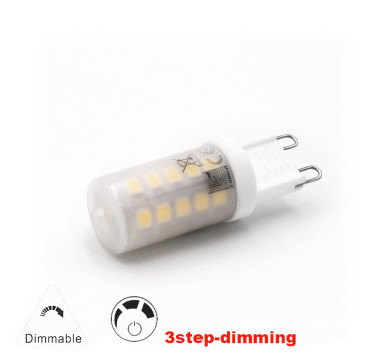 LED ΛΑΜΠΑ SMD ΚΕΡΑΜΙΚΟ G9 3.5W ΜΑΤ ΝΤΙΜΑΡΙΖΟΜΕΝΟ 3 EΠΙΠΕΔΩΝ ΘΕΡΜΟ