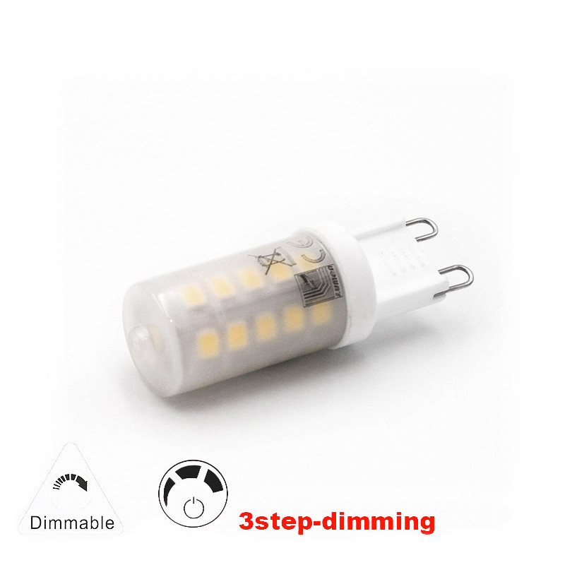 LED ΛΑΜΠΑ SMD ΚΕΡΑΜΙΚΟ G9 3.5W ΜΑΤ ΝΤΙΜΑΡΙΖΟΜΕΝΟ 3 EΠΙΠΕΔΩΝ ΘΕΡΜΟ