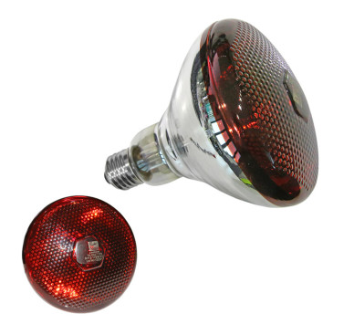 ΛΑΜΠΑ ΣΚΛΗΡΑΣ ΥΑΛΟΥ R115 ΘΕΡΜΑΝΣΕΩΣ E27 175W 240V ΚΟΚΚΙΝΗ