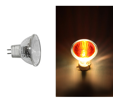 ΛΑΜΠΑ DICHROIC PAR11 12V 20W ΚΟΚΚΙΝΗ