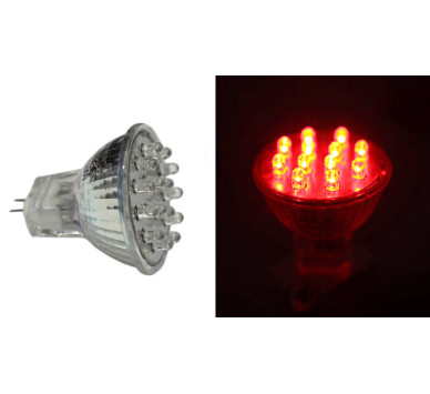 LED ΛΑΜΠΑ MR11 15LED 0.8W 230V KOKKINΟ
