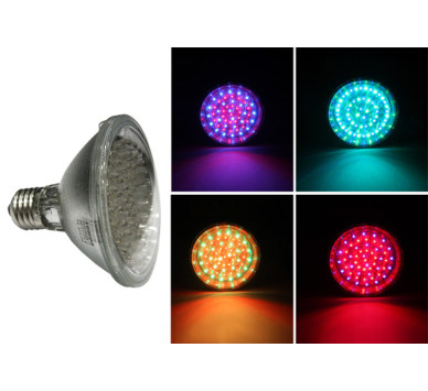 LED ΛΑΜΠΑ PAR30 E27 81LED 2W 230V 70° RGB