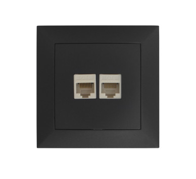 ΠΡΙΖΑ DATA RJ45 Cat.6+ΤΗΛΕΦΩΝΟΥ RJ11 ΠΛΗΡΗΣ ΑΝΘΡΑΚΙ