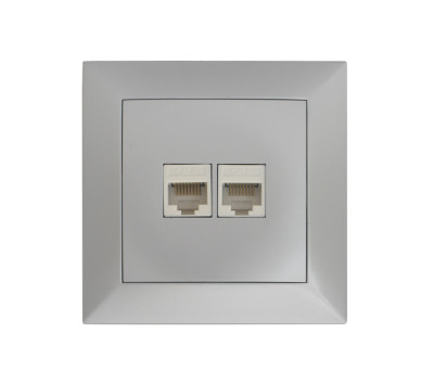 ΠΡΙΖΑ DATA RJ45 Cat.6+ΤΗΛΕΦΩΝΟΥ RJ11 ΠΛΗΡΗΣ ΑΣΗΜΙ