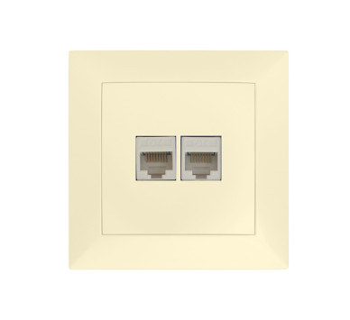 ΠΡΙΖΑ DATA ΔΙΠΛΗ RJ45+RJ45 Cat.6 ΠΛΗΡΗΣ ΜΠΕΖ