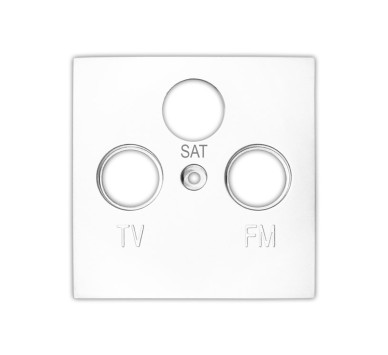 ΠΛΑΚΙΔΙΟ ΠΡΙΖΑΣ TV+SAT+FM ΛΕΥΚΟ