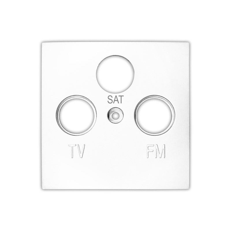 ΠΛΑΚΙΔΙΟ ΠΡΙΖΑΣ TV+SAT+FM ΛΕΥΚΟ