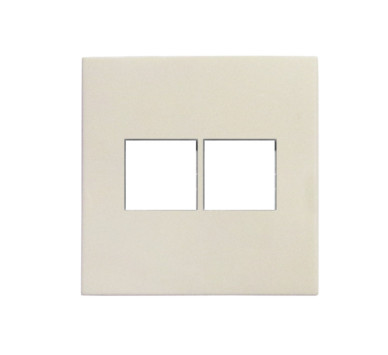 ΠΛΑΚΙΔΙΟ ΠΡΙΖΑΣ DATA ΔΙΠΛΗ RJ45+RJ45 Cat.6 ΜΠΕΖ