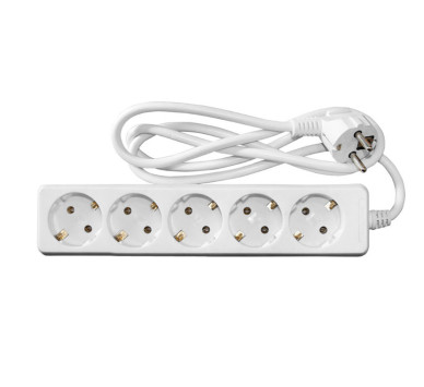 ΠΟΛΥΠΡΙΖΟ ΜΕ ΚΑΛΩΔΙΟ 3x1mm² 1.5μ 5 ΣΟΥΚΟ ΛΕΥΚΟ
