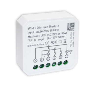ΔΙΑΚΟΠΤΗΣ ΚΑΙ DIMMER SMART WiFi TUYA 2x0,7A 230V