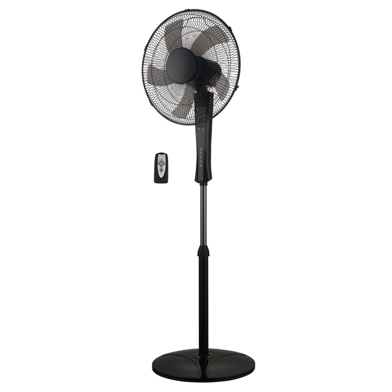 ΑΝΕΜΙΣΤΗΡΑΣ ΟΡΘΟΣΤΑΤΗΣ Φ40cm 45W 5 ΠΤΕΡ.+ΤΗΛΕΧΕΙΡΙΣΤΗΡΙΟ ΜΑΥΡΟΣ