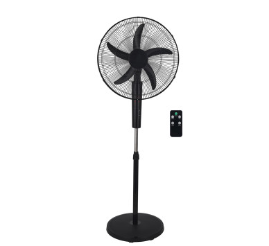 ΑΝΕΜΙΣΤΗΡΑΣ ΟΡΘΟΣΤΑΤΗΣ Φ50cm 65W 5 ΠΤΕΡΥΓ+ΤΗΛΕΧΕΙΡΙΣΤΗΡΙΟ ΜΑΥΡΟΣ