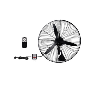ΑΝΕΜΙΣΤΗΡΑΣ ΕΠΙΤΟΙΧΟΣ ΜΑΥΡΟΣ ΜΕ CONTROL 130W Φ66cm ΜΕ ΤΗΛΕΧ/ΡΙΟ