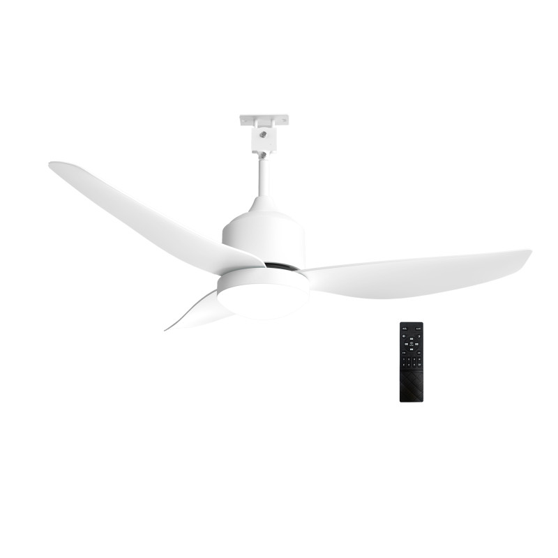 ΑΝΕΜΙΣΤΗΡΑΣ ΟΡΟΦΗΣ IP44 Φ1,32m DC30W LED 22W ABS+ΤΗΛΕΧ/ΡΙΟ ΑΣΠΡΟΣ