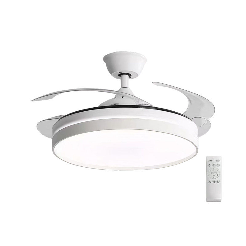 ΑΝΕΜΙΣΤΗΡΑΣ ΟΡΟΦΗΣ Φ106cm DC32W LED 36W CCT PC ΜΕ ΤΗΛ/ΡΙΟ ΑΣΠΡΟΣ