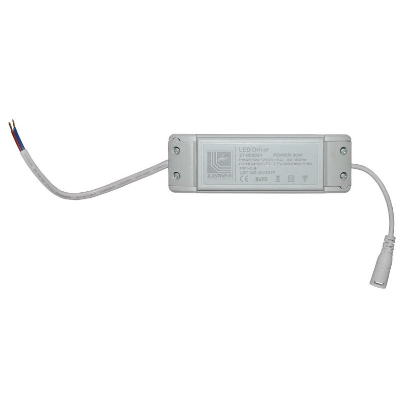 ΤΡΟΦΟΔΟΤΙΚΟ ΦΩΤΙΣΤΙΚΟΥ LED 30W Output 72-77VDC 400mA Lot.04/2017