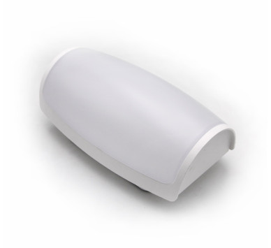 LED ΑΠΛΙΚΑ PC ΟΡΘΟΓΩΝΙΑ ΟΒΑΛ 12W 4000K IP65 ΛΕΥΚΗ