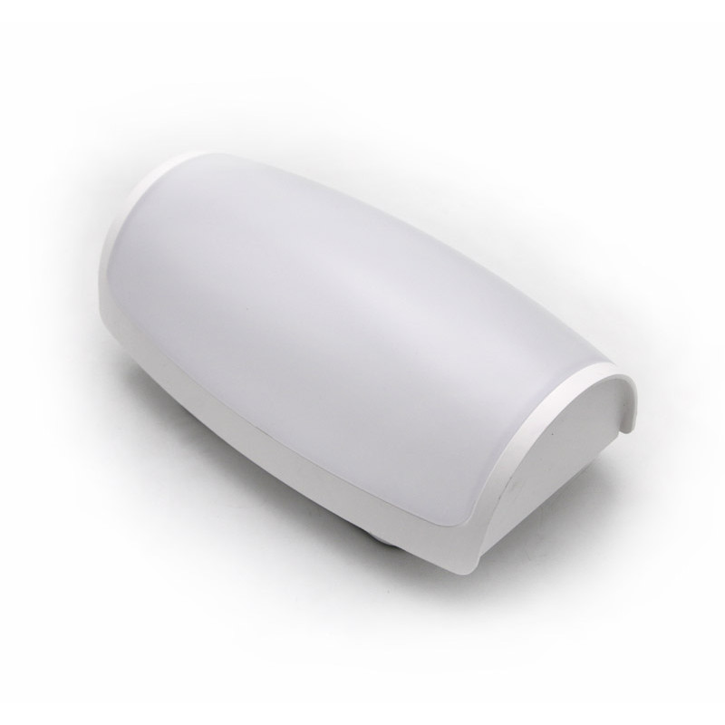 LED ΑΠΛΙΚΑ PC ΟΡΘΟΓΩΝΙΑ ΟΒΑΛ 12W 4000K IP65 ΛΕΥΚΗ