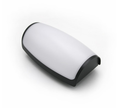LED ΑΠΛΙΚΑ PC ΟΡΘΟΓΩΝΙΑ ΟΒΑΛ 12W 4000K IP65 ΓΡΑΦΙΤΗΣ