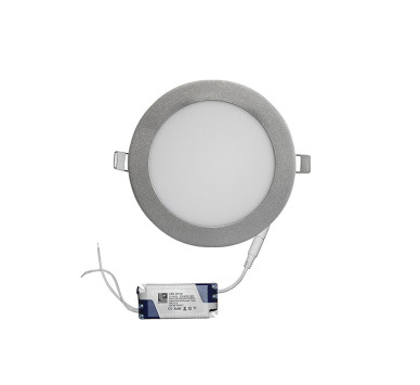LED ΦΩΤΙΣΤΙΚΟ ΨΕΥΔΟΡΟΦΗΣ ΑΛΟΥΜΙΝΙΟΥ ΣΤΡΟΓΓΥΛ.12W 3000K 120° ΑΣΗΜΙ