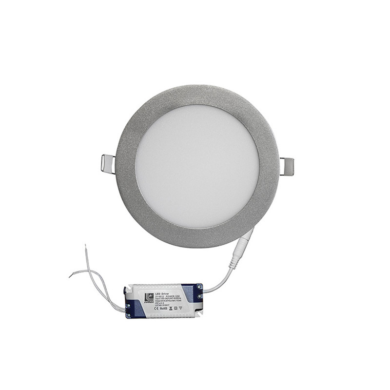 LED ΦΩΤΙΣΤΙΚΟ ΨΕΥΔΟΡΟΦΗΣ ΑΛΟΥΜΙΝΙΟΥ ΣΤΡΟΓΓΥΛ.12W 3000K 120° ΑΣΗΜΙ