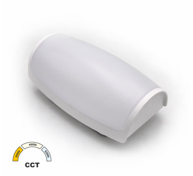LED ΑΠΛΙΚΑ PC ΟΡΘΟΓΩΝΙΑ ΟΒΑΛ 12W CCT IP65 ΛΕΥΚΗ