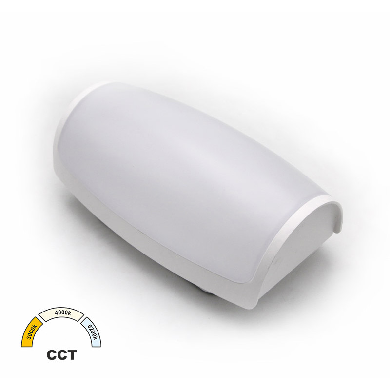 LED ΑΠΛΙΚΑ PC ΟΡΘΟΓΩΝΙΑ ΟΒΑΛ 12W CCT IP65 ΛΕΥΚΗ