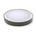 LED ΠΛΑΦΟΝΙΕΡΑ PC ΣΤΡΟΓΓΥΛΗ Φ300mm 18W 4000K IP65 ΓΚΡΙ