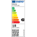 LED ΦΩΤΙΣΤΙΚΟ ΟΡΟΦΗΣ ΑΛΟΥΜΙΝΙΟΥ ΣΤΡΟΓΓΥΛΟ 18W 6300K ΛΕΥΚΟ