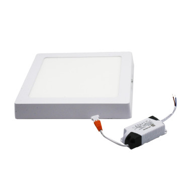 LED ΦΩΤΙΣΤΙΚΟ ΟΡΟΦΗΣ ΑΛΟΥΜΙΝΙΟΥ ΤΕΤΡΑΓΩΝΟ 18W 3000K ΛΕΥΚΟ