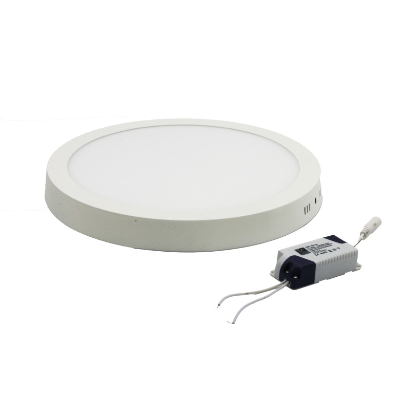 LED ΦΩΤΙΣΤΙΚΟ ΟΡΟΦΗΣ ΑΛΟΥΜΙΝΙΟΥ ΣΤΡΟΓΓΥΛΟ 24W 4000K ΛΕΥΚΟ