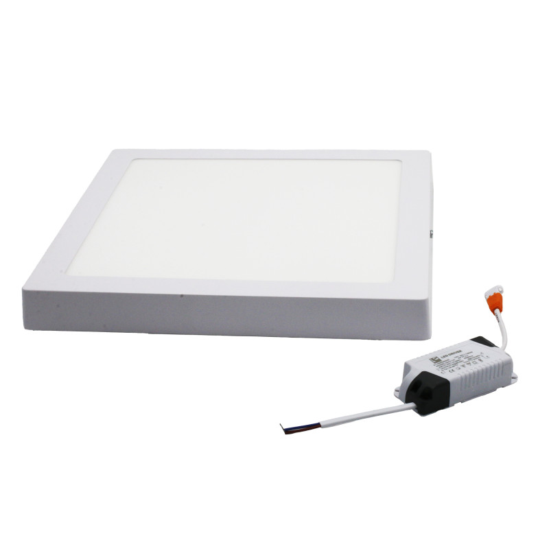 LED ΦΩΤΙΣΤΙΚΟ ΟΡΟΦΗΣ ΑΛΟΥΜΙΝΙΟΥ ΤΕΤΡΑΓΩΝΟ 24W 3000K ΛΕΥΚΟ