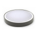 LED ΠΛΑΦΟΝΙΕΡΑ PC ΣΤΡΟΓΓΥΛΗ Φ360mm 28W 4000K IP65 ΓΚΡΙ