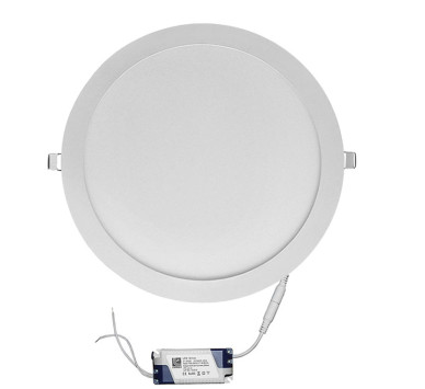 LED ΦΩΤΙΣΤΙΚΟ ΨΕΥΔΟΡΟΦΗΣ ΑΛΟΥΜΙΝΙΟΥ ΣΤΡΟΓΓΥΛ.30W 3000K 120° ΛΕΥΚΟ