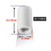 ΣΠΟΤ ΓΥΨΙΝΟ ΟΡΟΦΗΣ ΚΥΛΙΝΔΡΟΣ ΝΤΟΥΙ GU10 D:70*130mm(h)