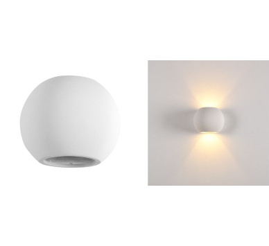 ΑΠΛΙΚΑ ΓΥΨΙΝΗ ΣΦΑΙΡΙΚΗ UP DOWN ΝΤΟΥΙ G9 150*125*130mm(h)