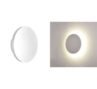 ΑΠΛΙΚΑ ΓΥΨΙΝΗ ΣΤΡΟΓΓΥΛΗ ΕΜΜΕΣΟΥ ΦΩΤΙΣΜΟΥ LED 6W Φ150 h:45